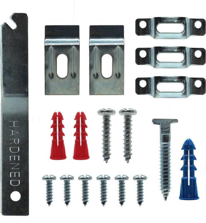 Frame Lock Security Hanging Kits w/ T-Head Screws - 100 Pk, Anti-Theft Security