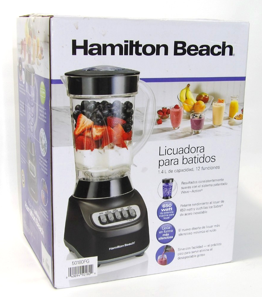 Hamilton Beach Smoothie Blender 48 oz Jar Stainless Steel Blade High Speed New!