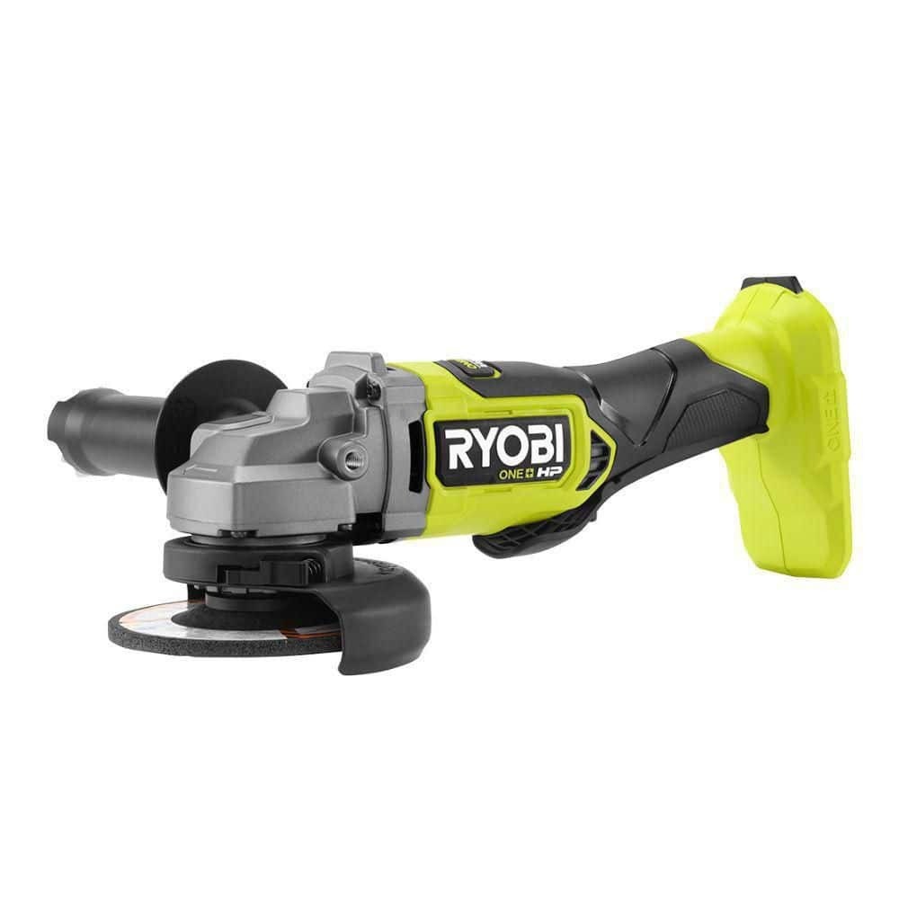 RYOBI ONE+ HP 18V Brushless Cordless 4-1/2 in. Angle Grinder (Tool Only)