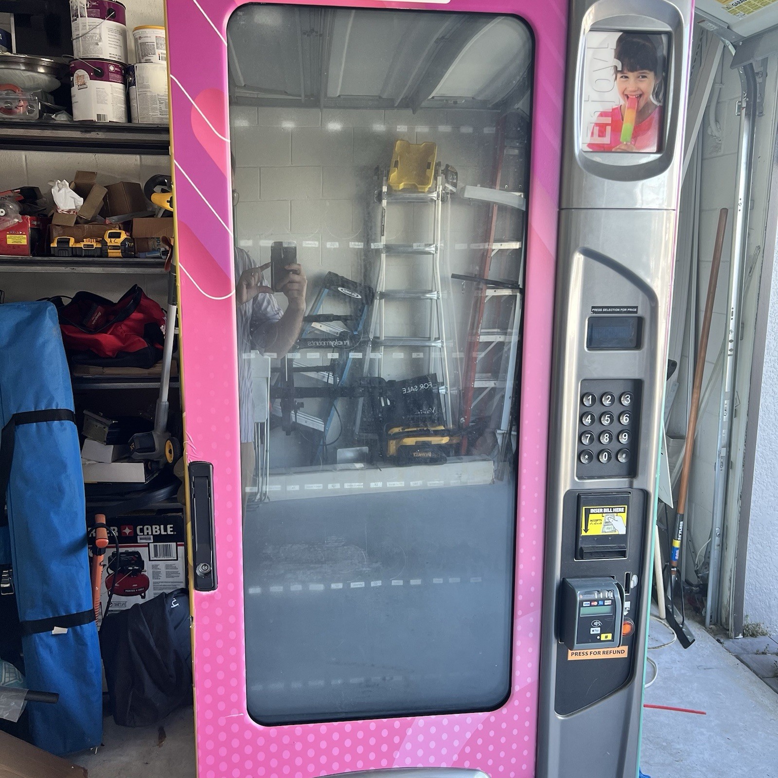 Ice Cream Vending Machine Card Cash Fully Working Commerci