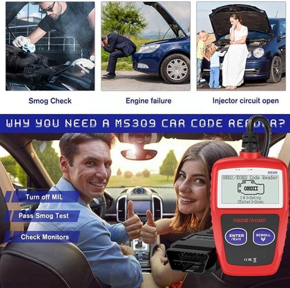 OBD Code Reader Automotive OBD2 Scanner Car Check Engine Fault Diagnostic Tool
