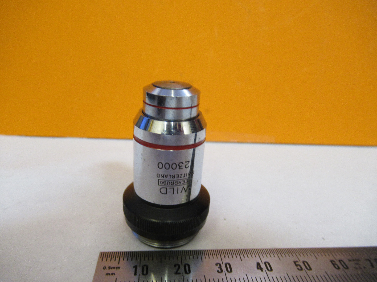 WILD HEERBRUGG SWISS OBJECTIVE HI 100X MICROSCOPE PART AS PICTURED Y3-A-49