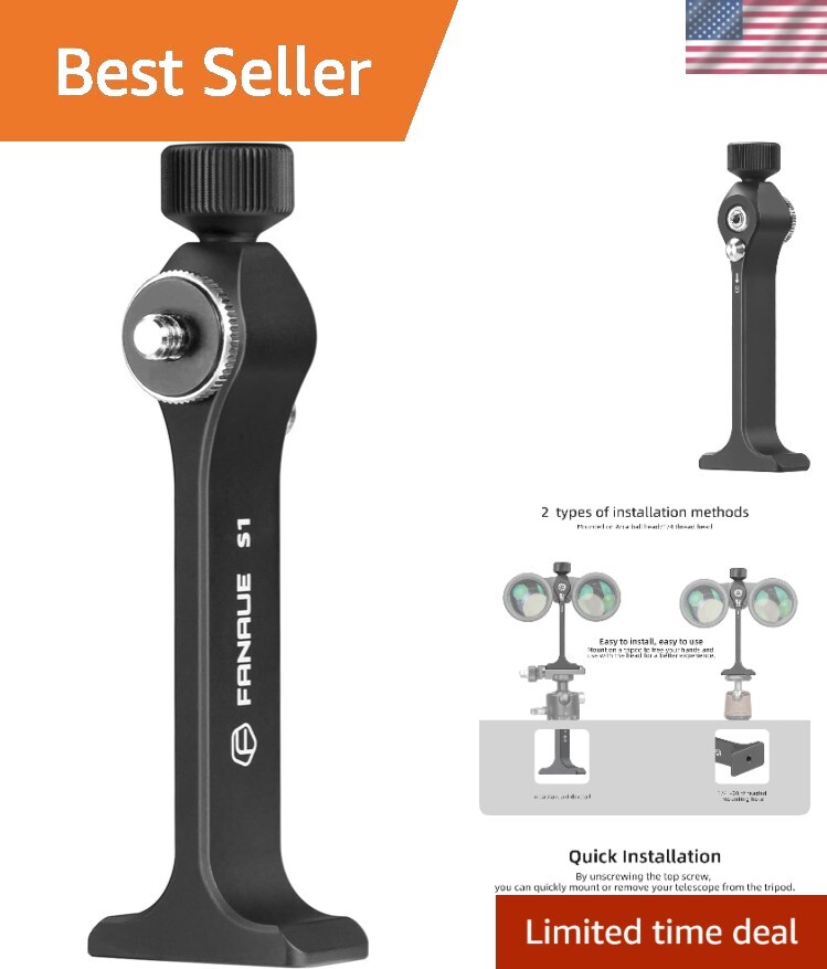 Durable Aluminum Binocular Mount with High Magnification for Outdoor Adventures