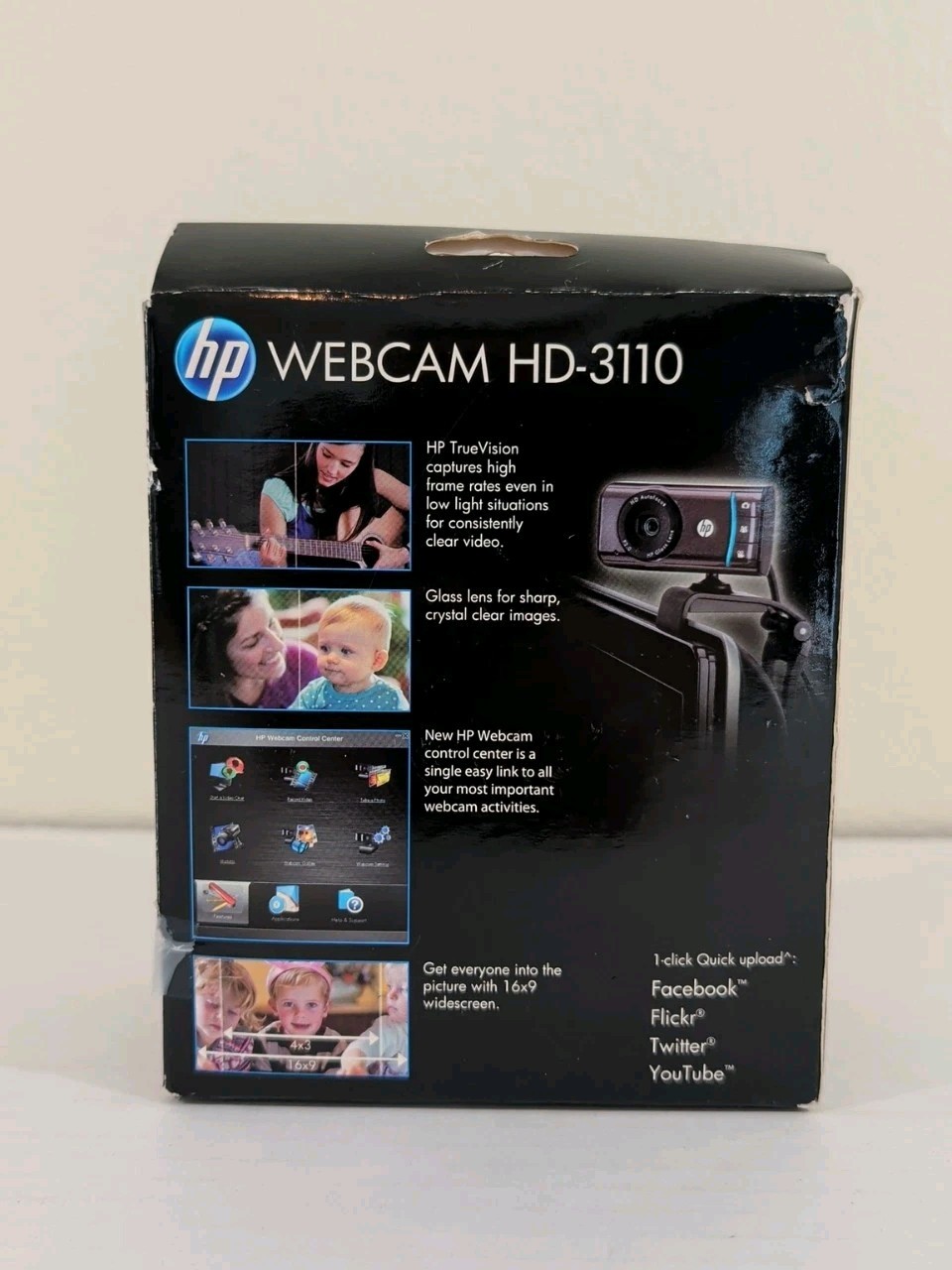 HP WebCam HD-3110 720p with TrueVision 30 FPS