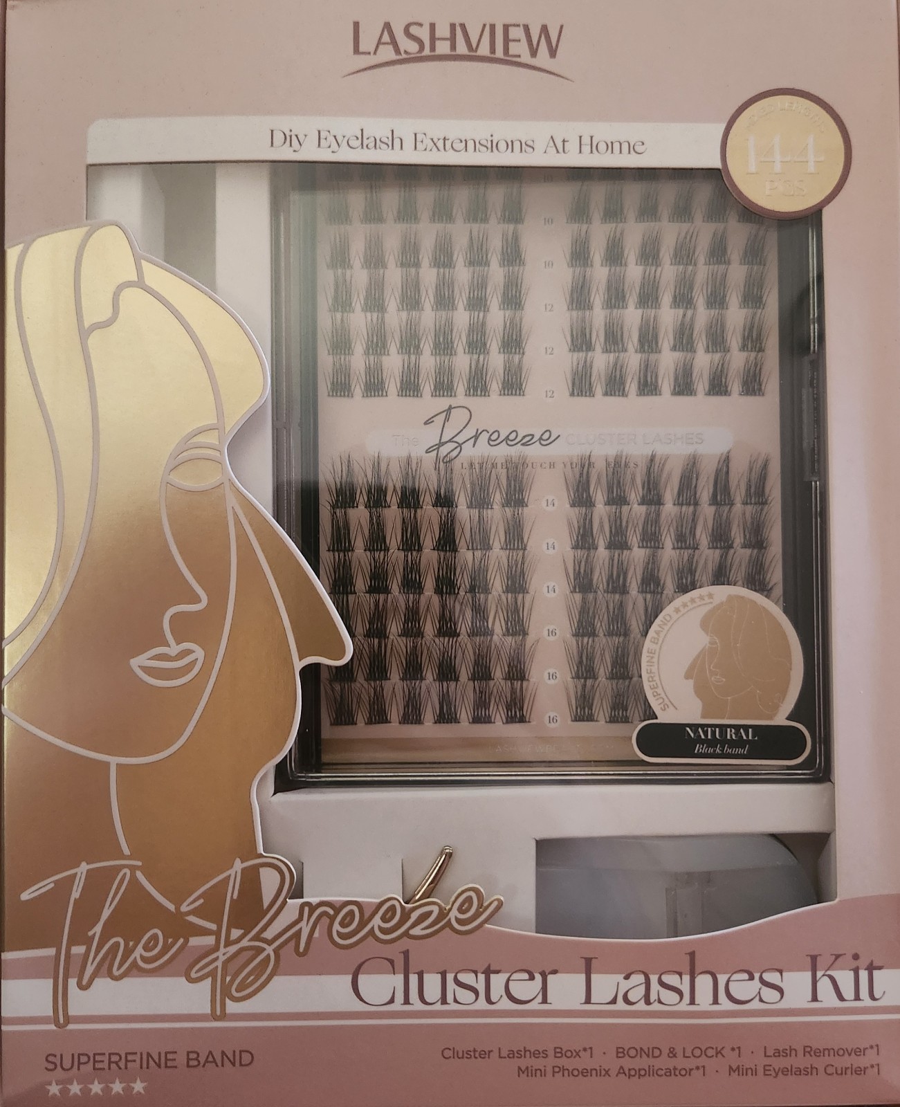 Lashview Lash Clusters Kit, DIY Eyelash Extensions