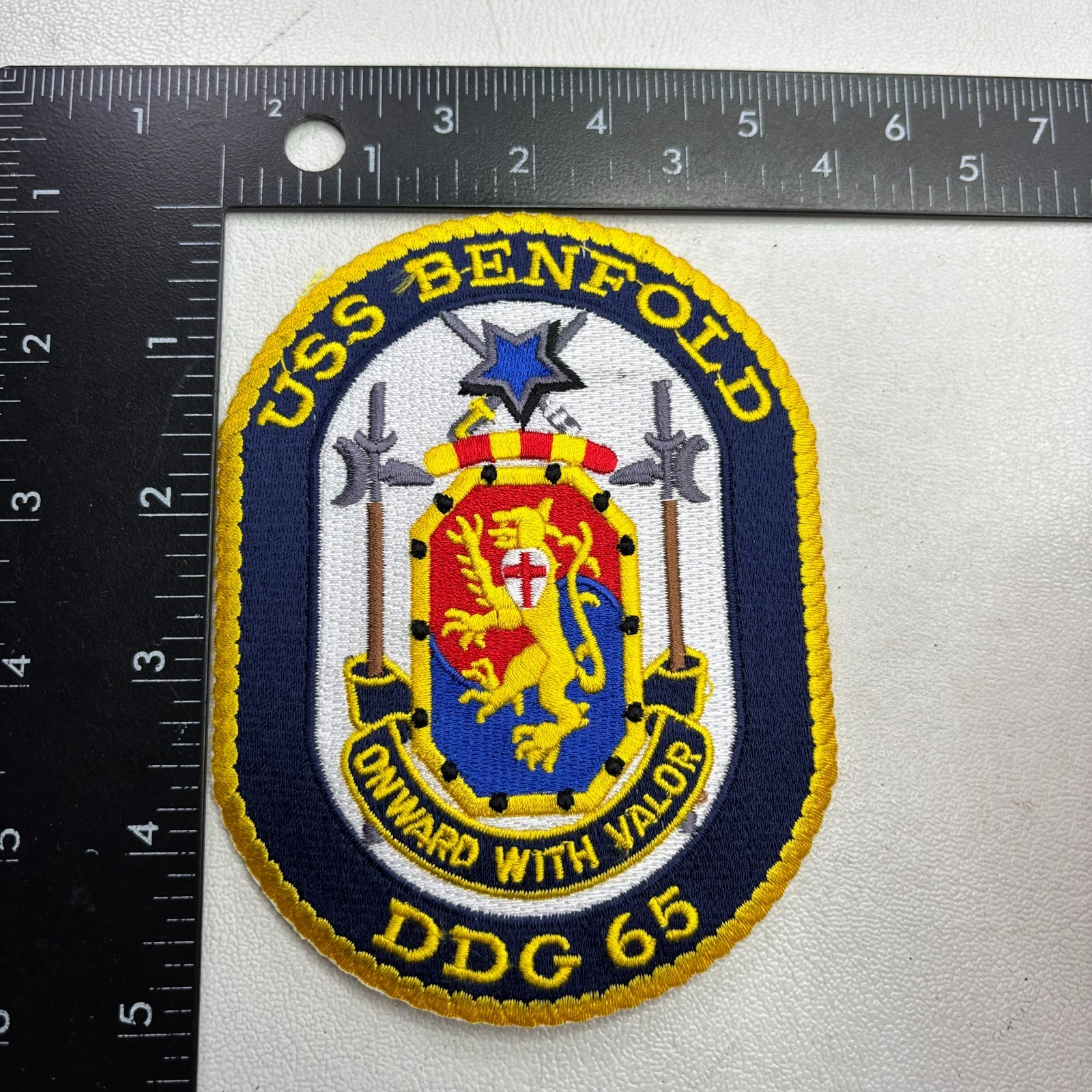 USS BENFORD DDG 65 Guided Missile Destroyer Ship Navy Patch 98U4