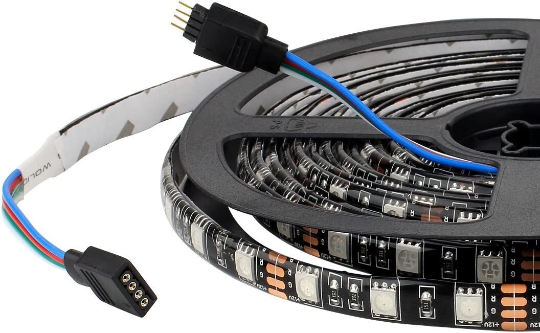 8ft LED light strip color change RGB for TV background under cabinet ambient