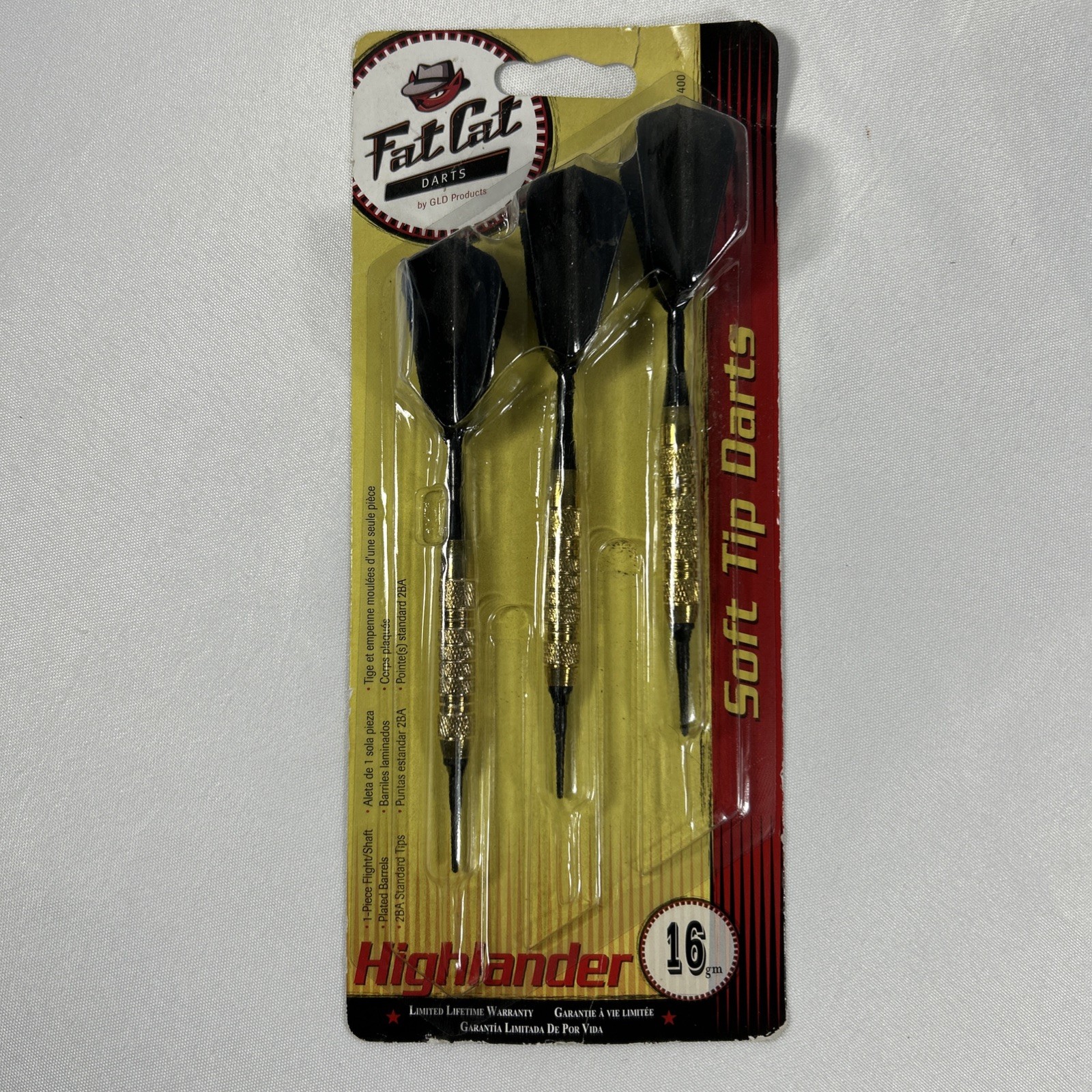 Fat Cat Highlander Soft Tip Darts 16 Grams 26-1400 New  by GLD Products