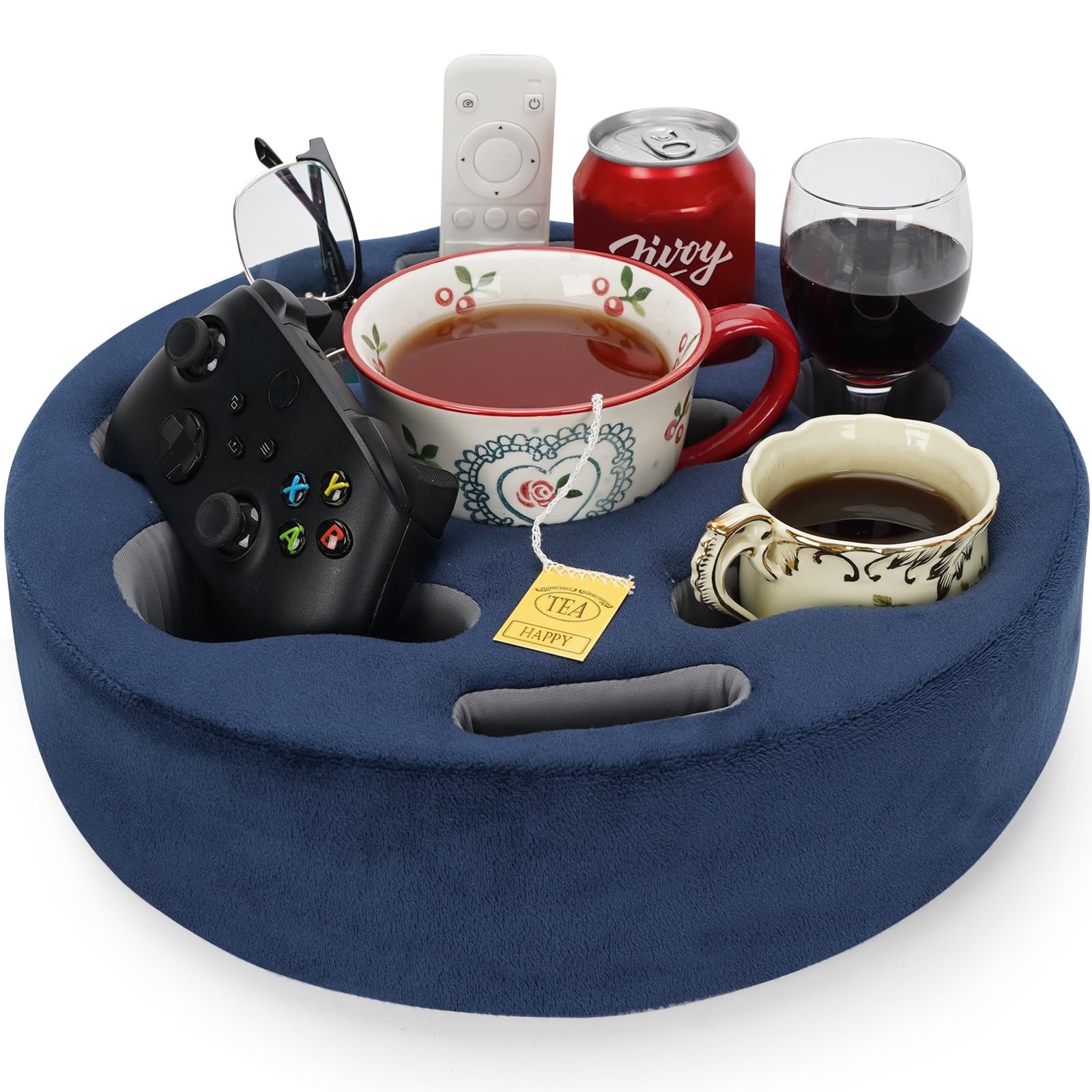 Couch Cup Holder Pillow - Cup Glass Cozy Pillow | Couch Caddy Sofa Bed Buddy ...