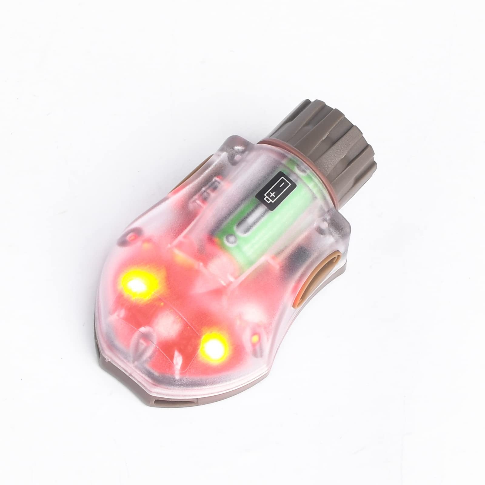 NOBUHIRO Tactical Helmet Light - IR Strobe + 5-Speed Green LED Strobe