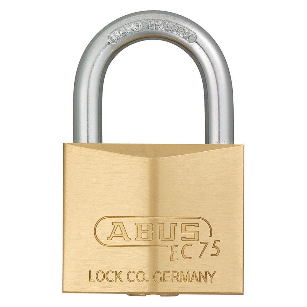 ABUS 75/40 KD Keyed Padlock, 55/64 in,Square,Gold 3TMT4