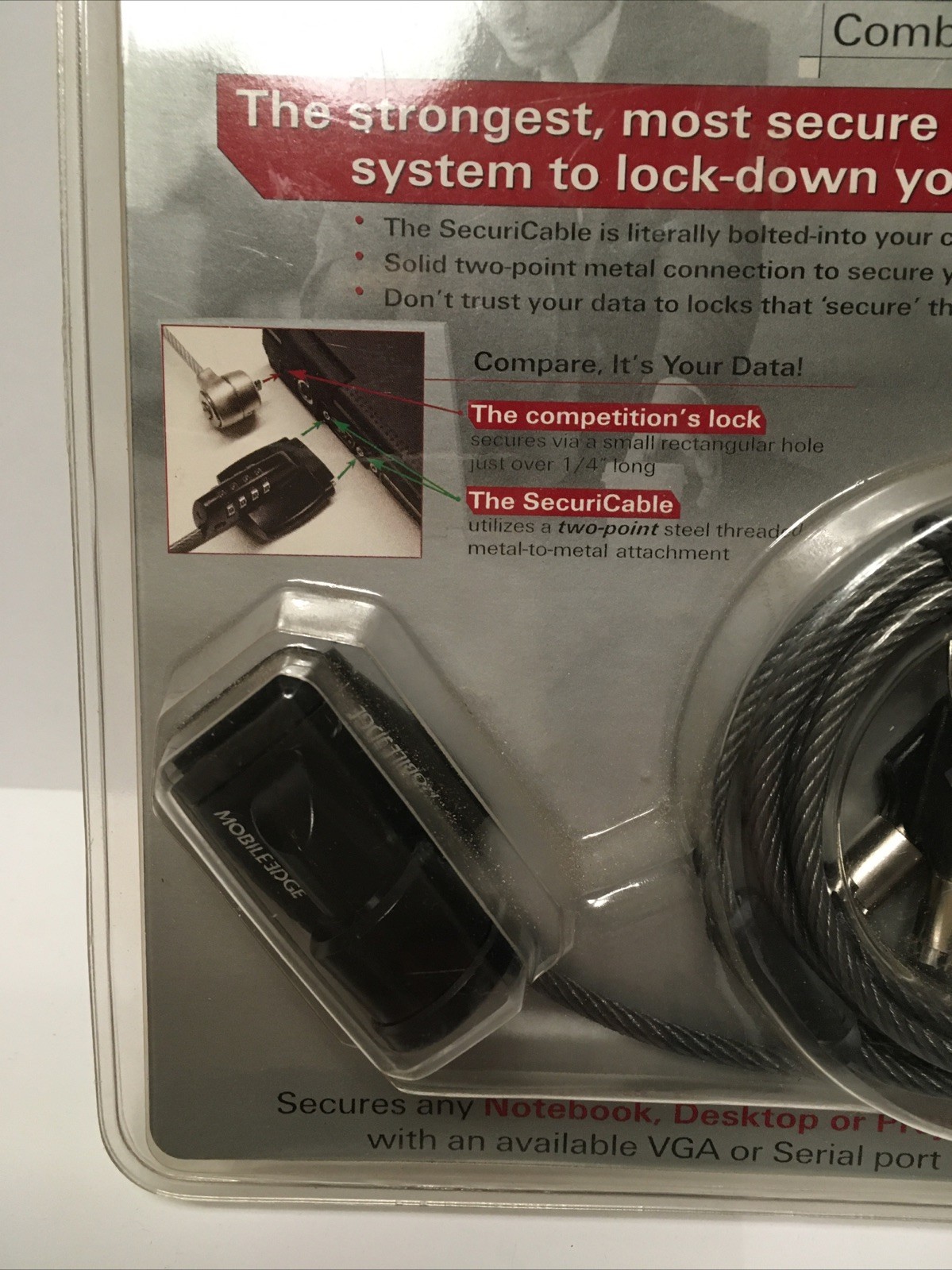 Mobile Edge Key Cable Lock Laptop High Security #MEALK1 - NEW SEALED