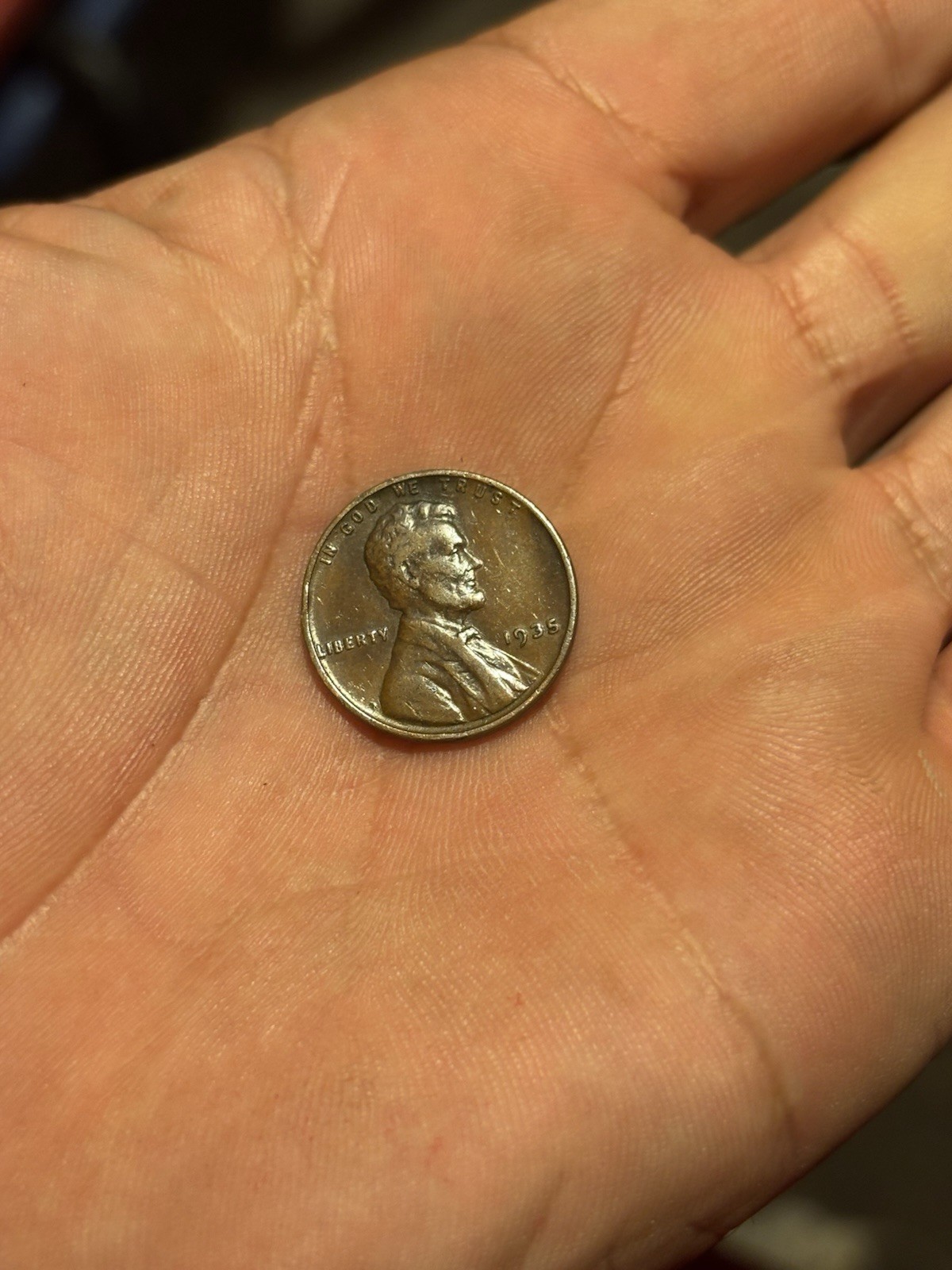 1935 Lincoln Wheat Penny ~ ( No Mint Mark ) One Cent