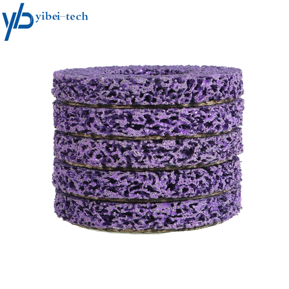 10Pcs 4 inch Poly Strip Disc Wheel Paint Rust Removal Clean For Angle Grinder