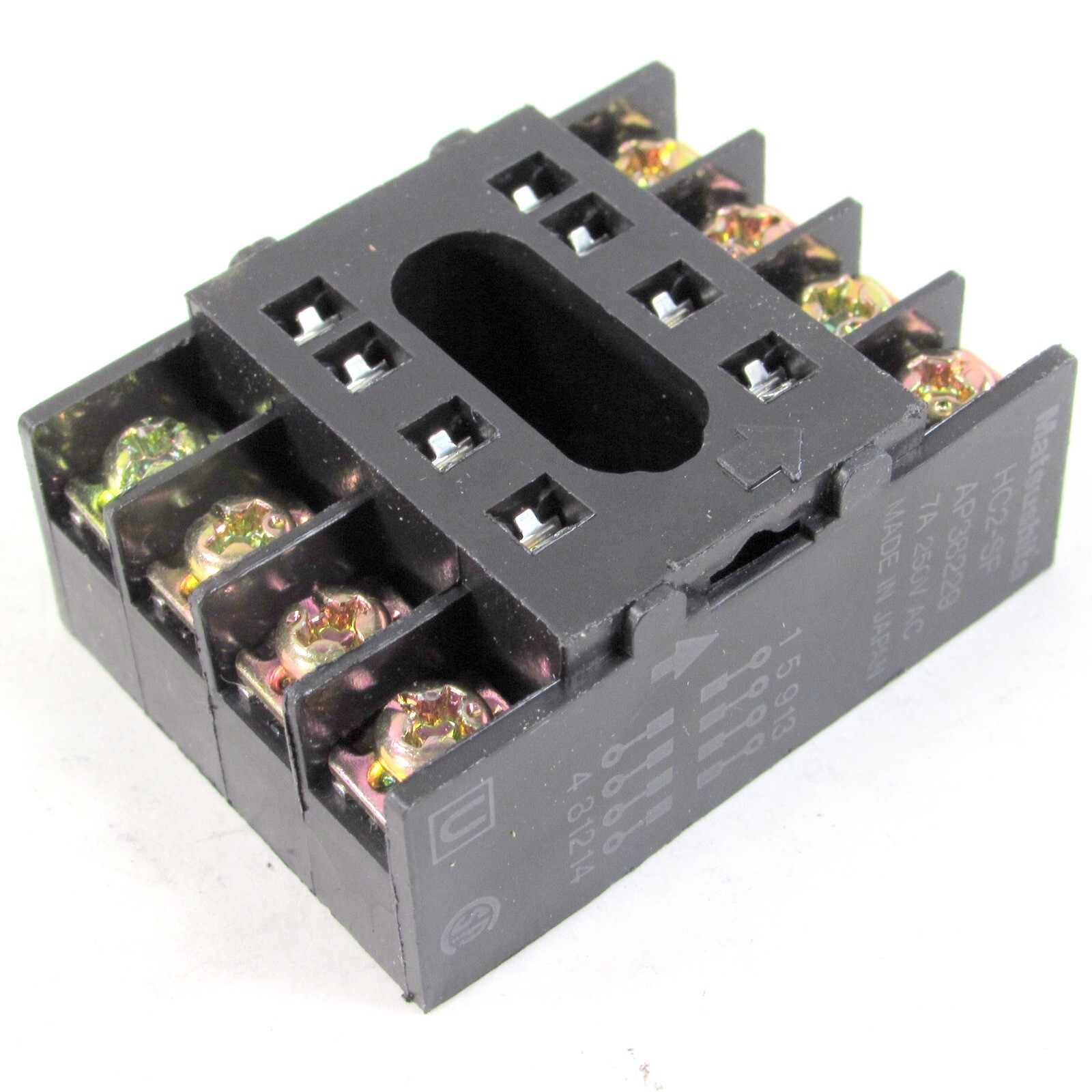 LOT of 10 Panasonic Matsushita HC2-SF AP 38229 Relay Socket 8 Position 7 AMP