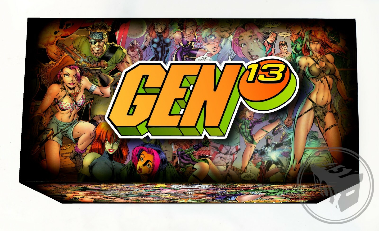 Gen13 (90's) - Large Comic Book Hard Storage Box Chest MDF