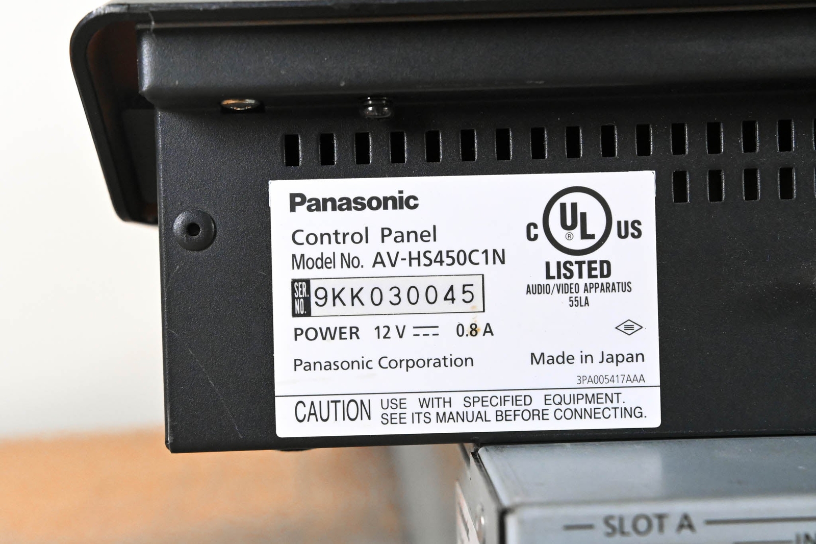 Panasonic AV-HS450 Multi-Format HD/SD 1 M/E Live Switcher CG01D84