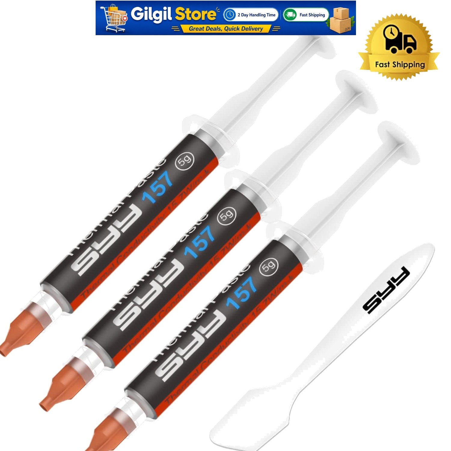 Professional Grade 15g Thermal Paste - Ideal for CPU/GPU with Application Tools