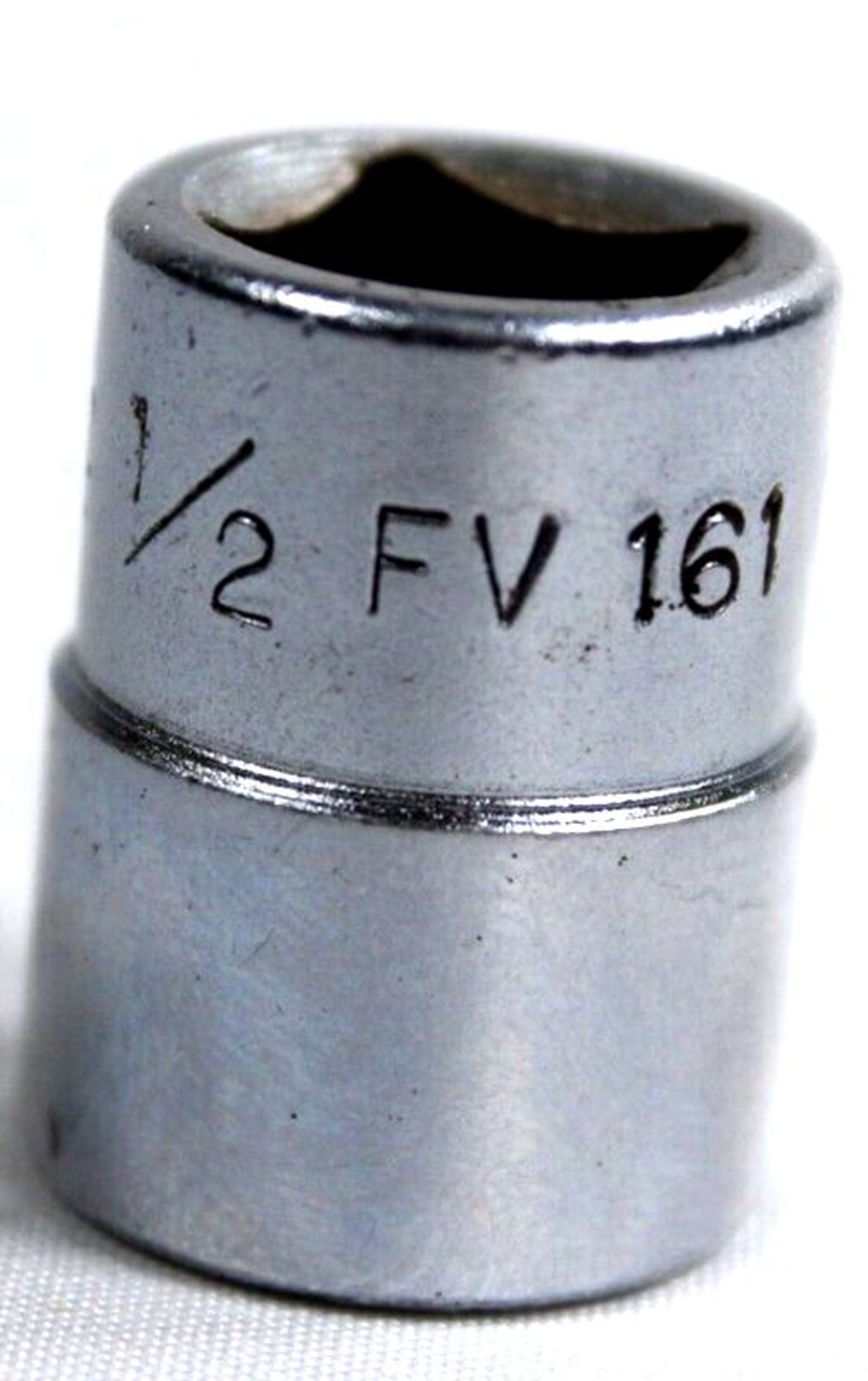 Snap On FV-161 1/2" Drive Socket 12 Point Shallow 1/2" SAE Vintage USA