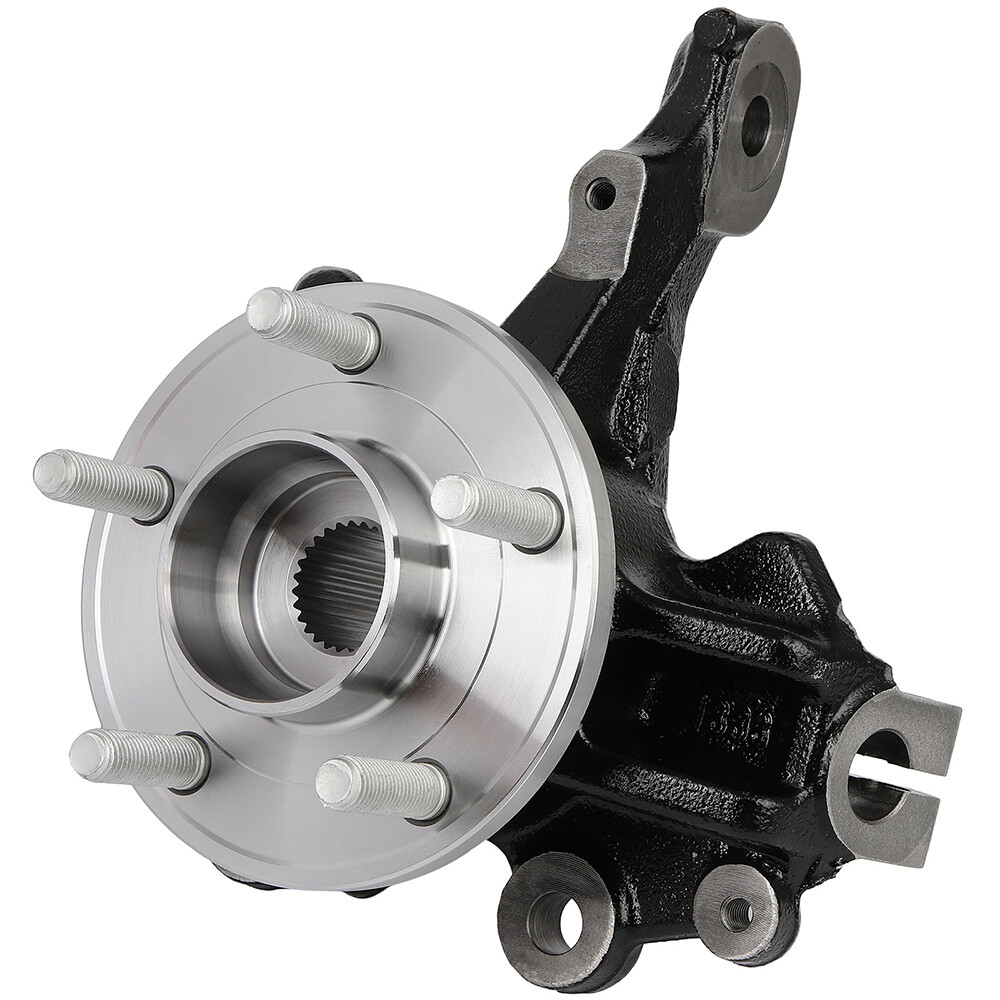 Front Left Right (2) Wheel Hub Bearing Steering Knuckle For Ford Focus 2012-2018