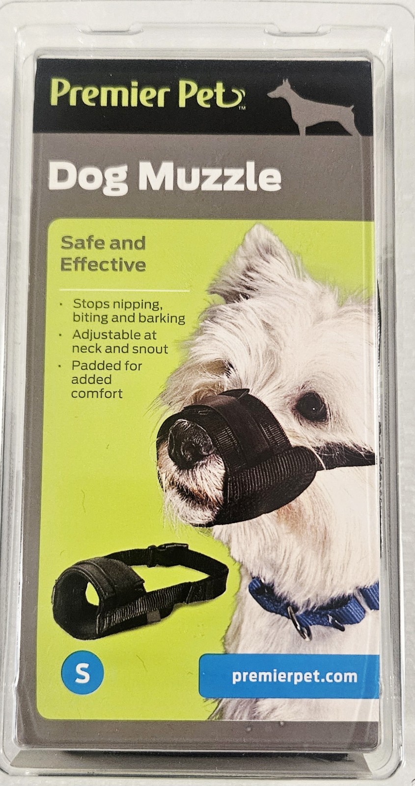 Premier Pet Dog Muzzle for Small Dogs - Padded Nylon 4 Safe Comfortable Fit. New