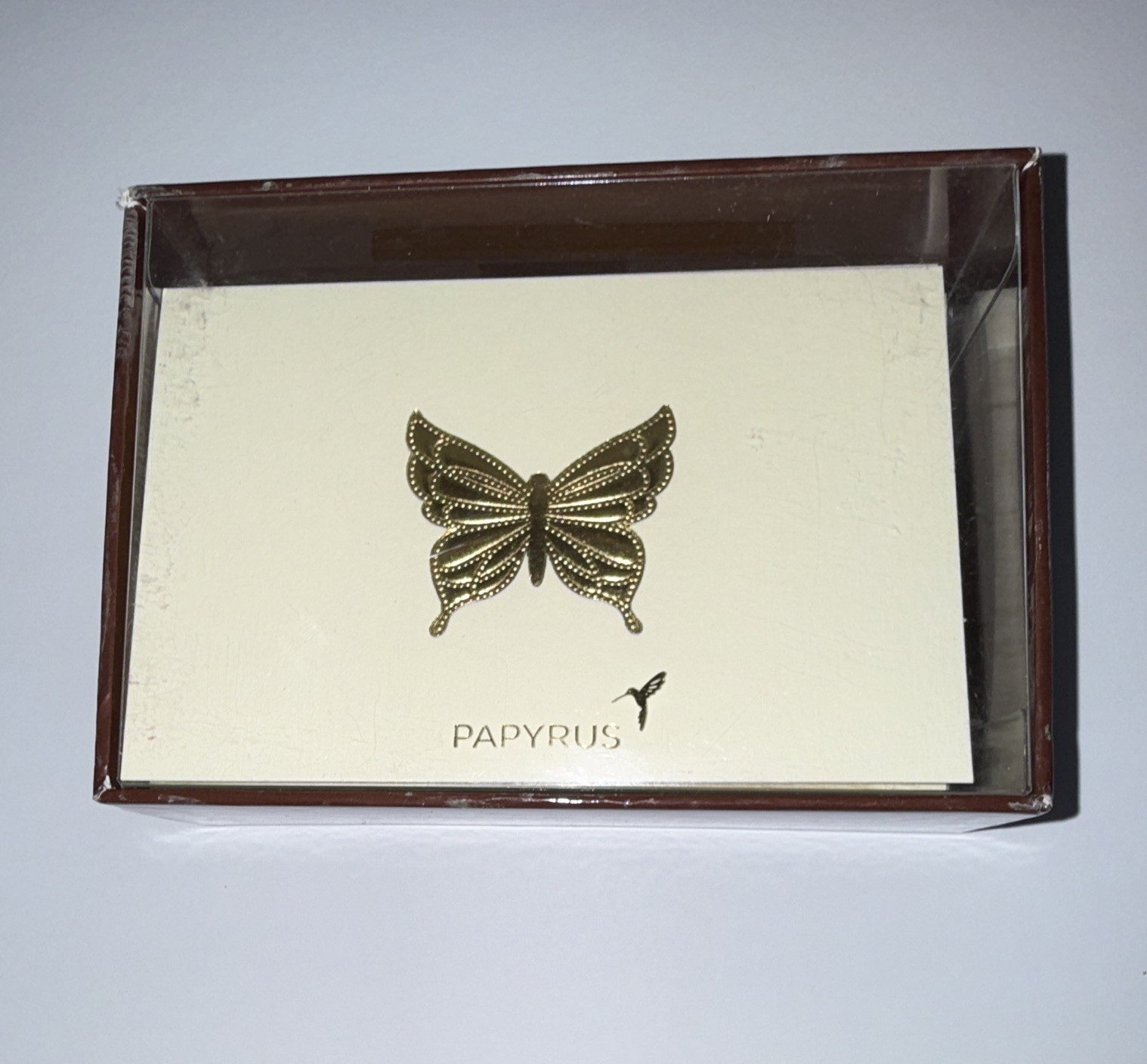 Papyrus Butterfly Stationery Set - 16 Note Cards, 16 Lined Envelopes