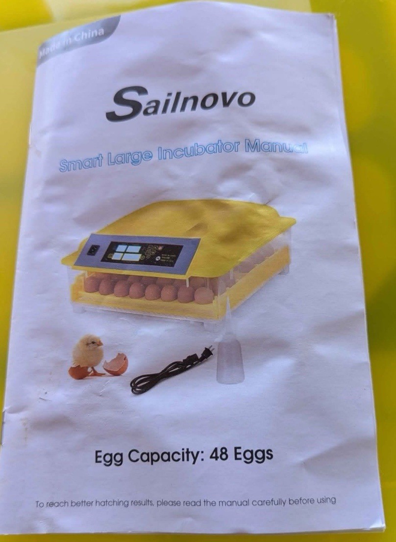 Sailnovo Digital Egg Incubator 48 Egg Automatic Turner Humidity Temperature Cont