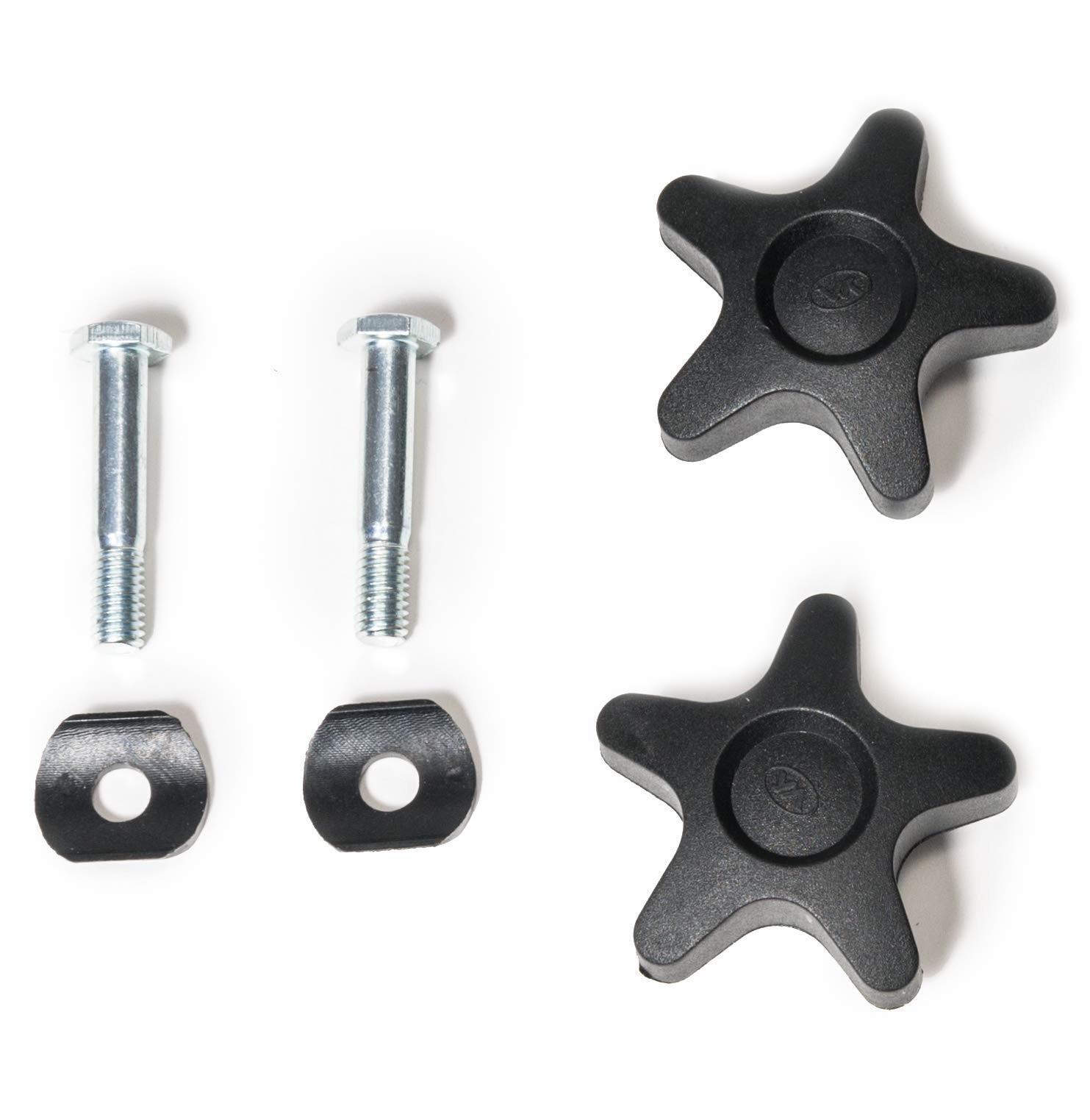 Lumex Replacement Arm Adjustment Knobs for Nipple size 05-115, Black