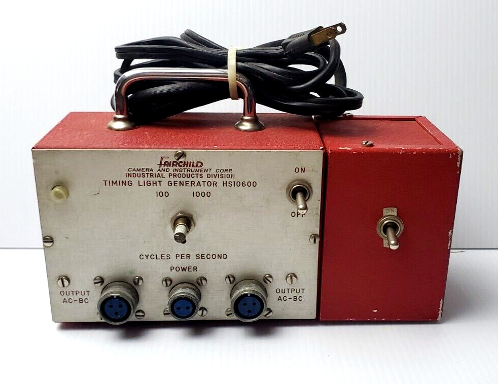 RARE VINTAGE FAIRCHILD CAMERA Timing Light Generator HS10600 100/1000CPS