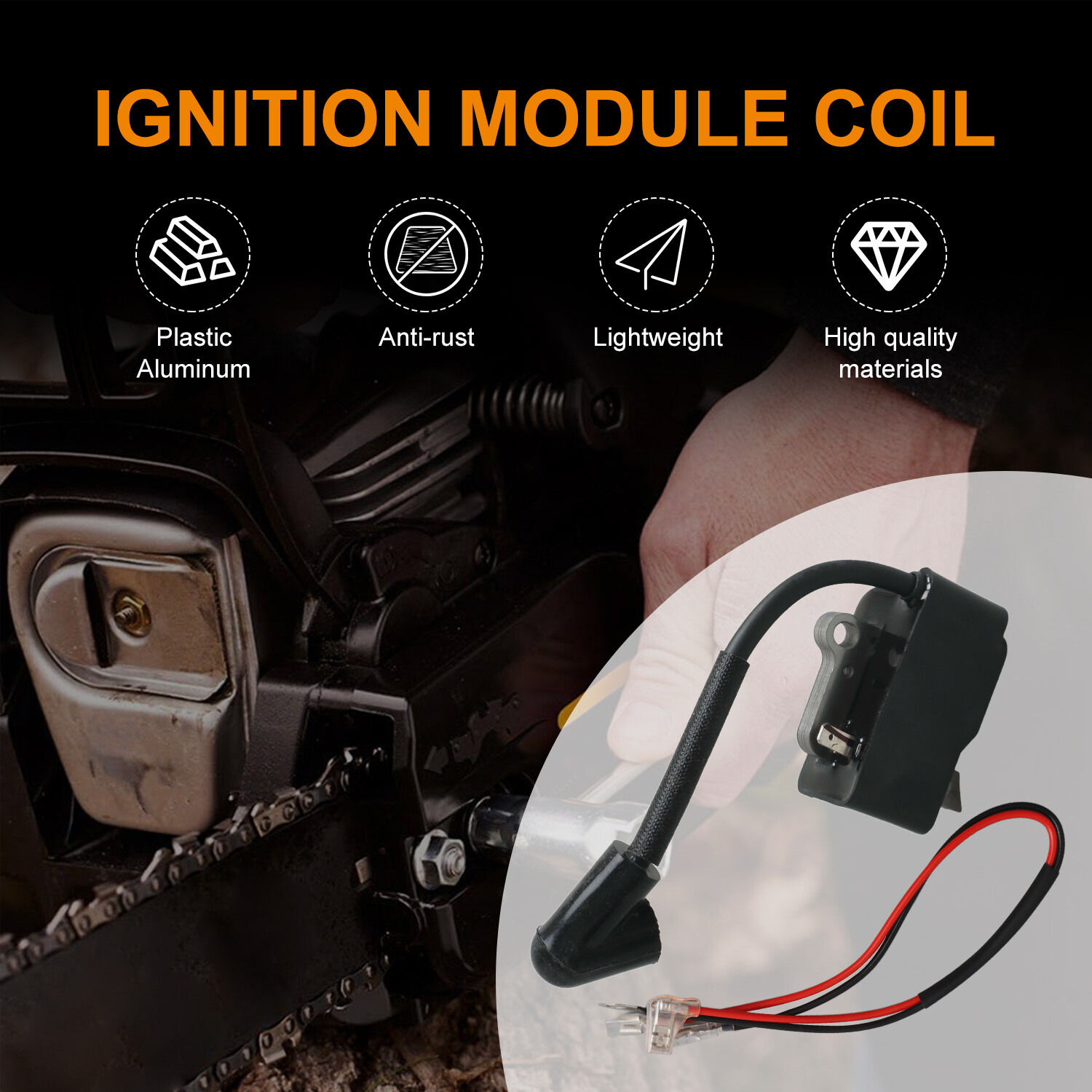 Ignition Module Replacement Coil for Poulan Pro PP5020AV PP4818A 545202701