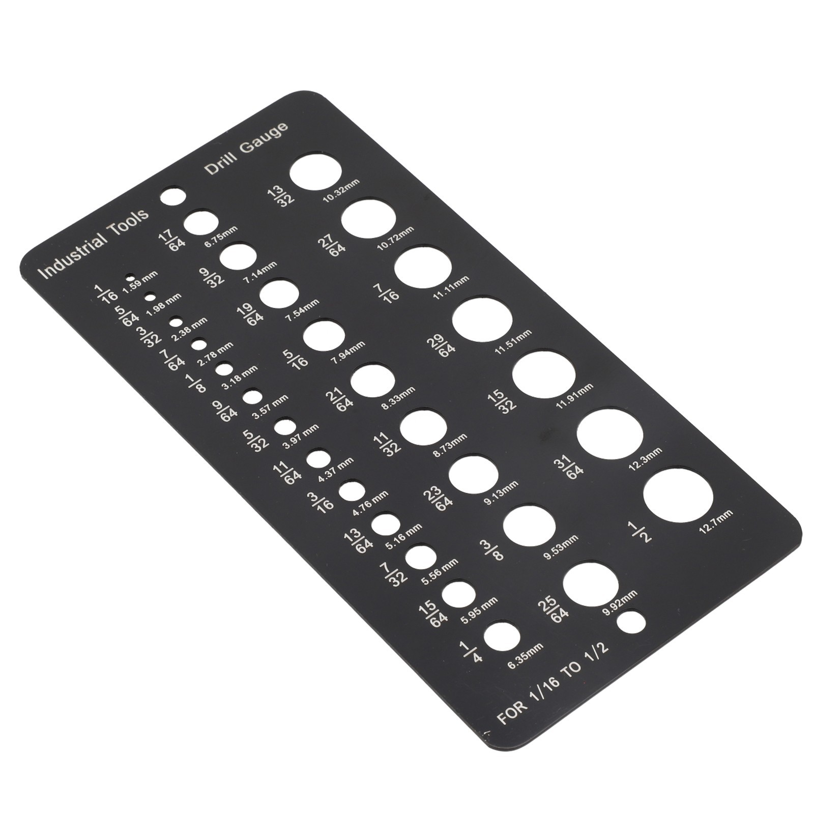 29 Hole Stainless Steel Gauge for Accurate Metric Drill Bit Measurement