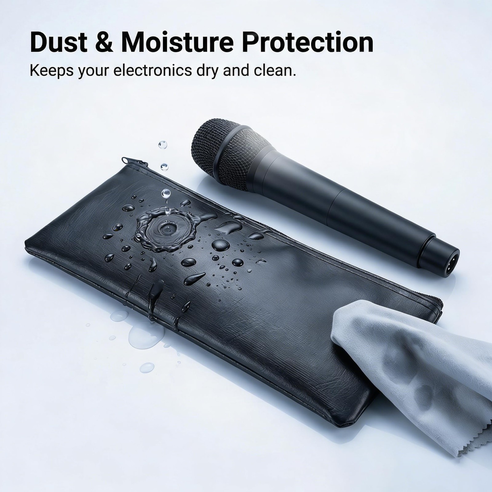 4Pcs Microphone Bag Case Storage Mic Protector for Wireless Devices Mini Slee...