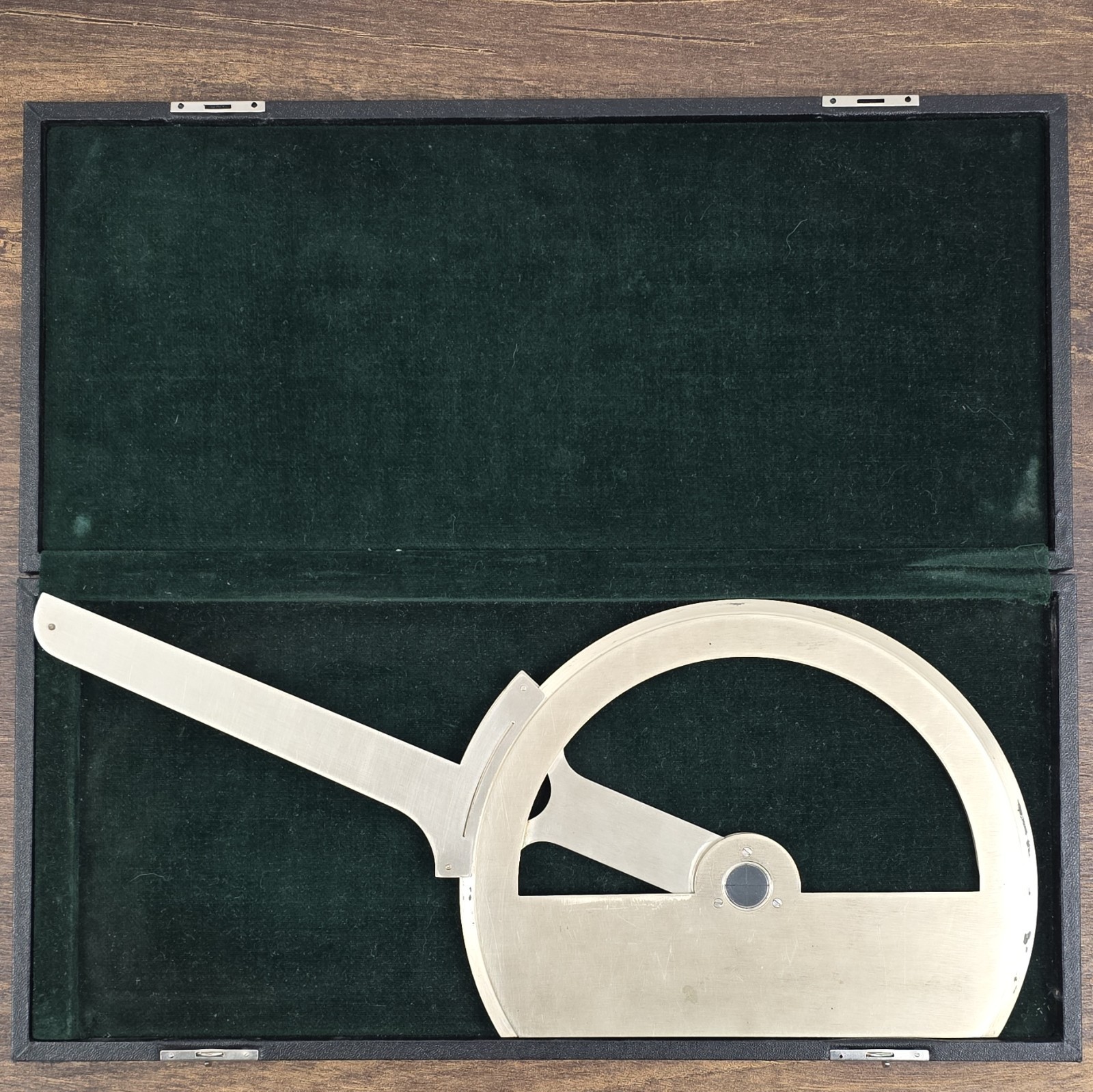 8in Bevel Protractor Semi-Circular Head Angle Gauge, 0-360 Degrees