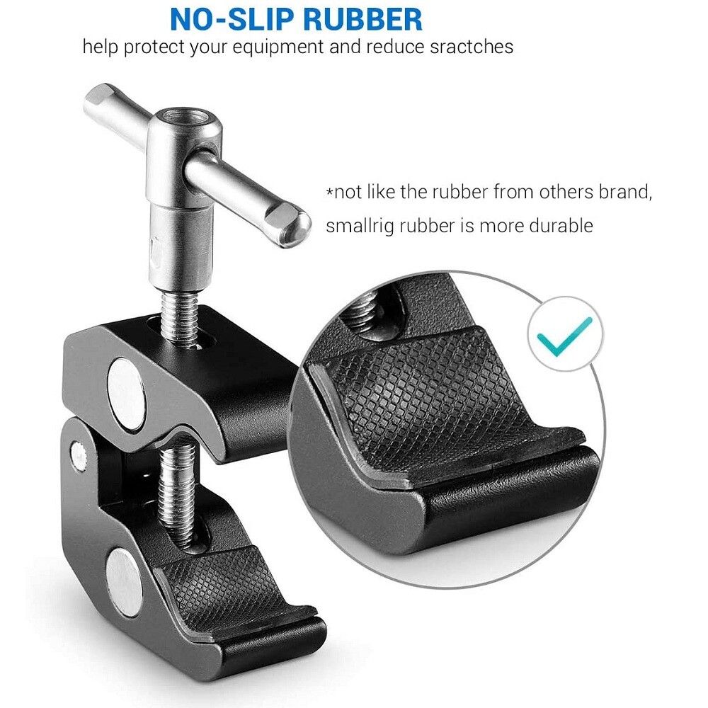 SmallRig 5.5" Adjustable Articulating Magic Arm 2065B+ Super Clamp 735 for Gopro