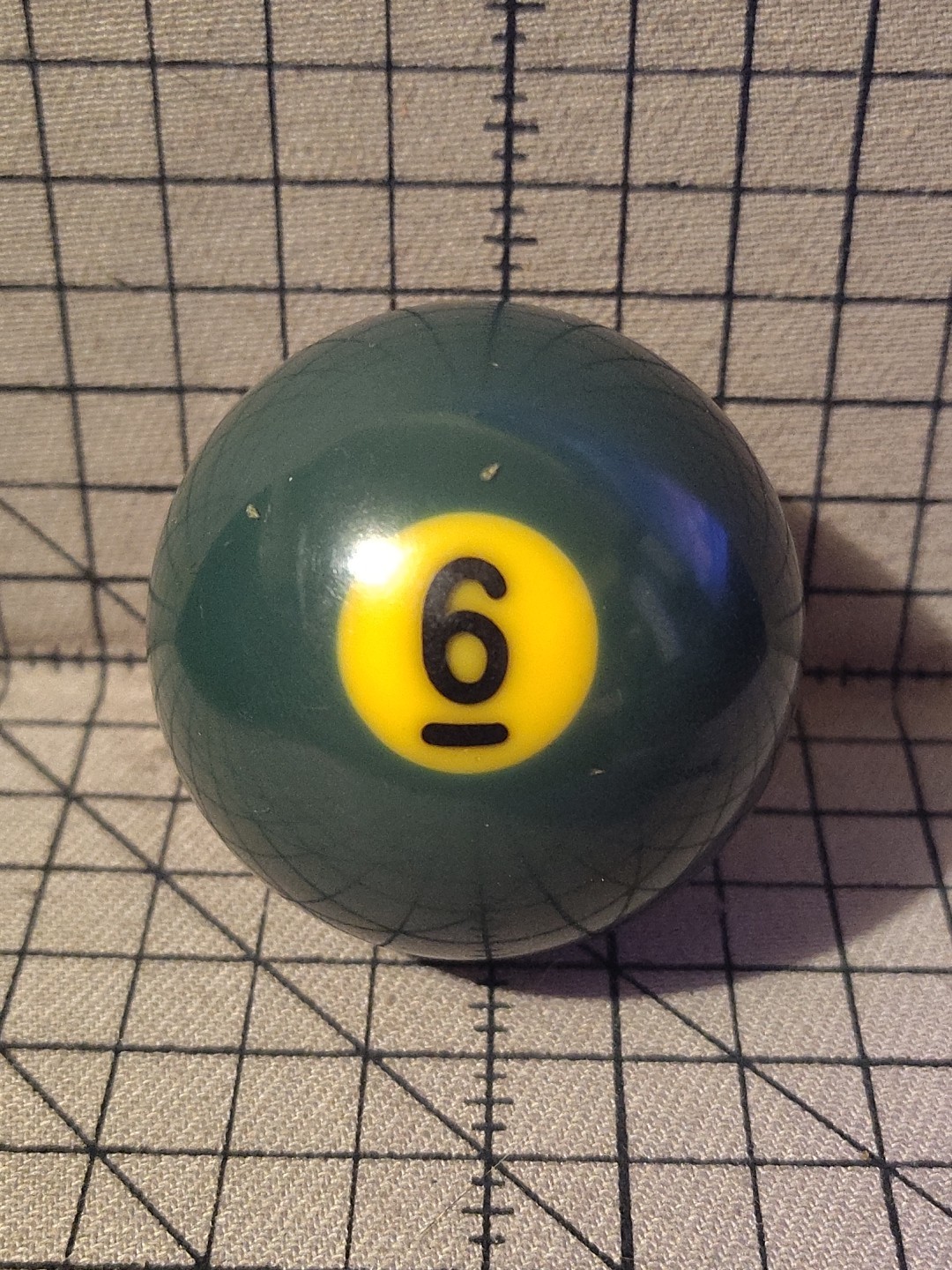 Vintage Aramith # 6 Green Solid Pool Ball Billiard 2 1/4” Replacement Belgium