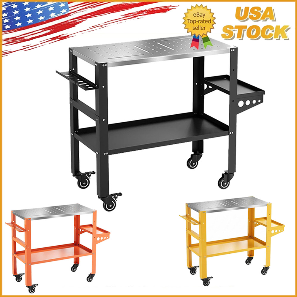 Heavy Duty Welding Table ,36"x18" Welding Workbench Table Cart 1200 lbs Capacity