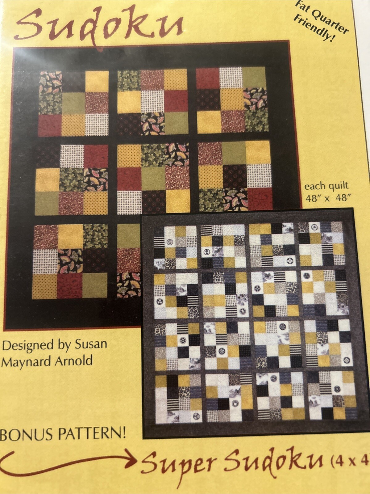 Sudoku Quilt Pattern Brookshier Designs New (brk129) With Bonus Pattern