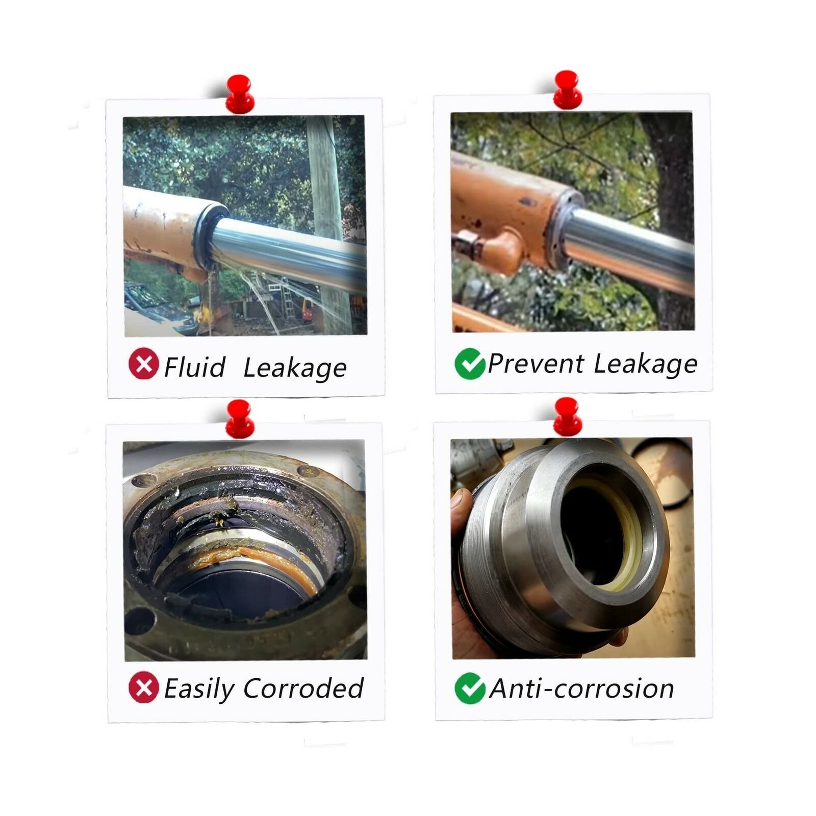 1543262C1 Loader Lift Cylinder Seal Kit for Case 580C 580D 580SD 580E 480C 480D