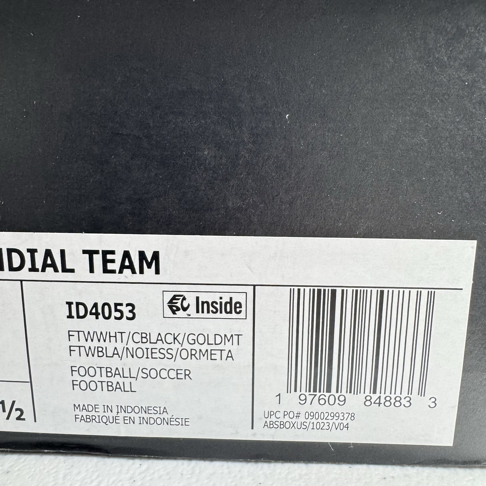 Adidas Mundial Team Leather Mens Turf Soccer Shoes White ID4053 Multiple Sizes