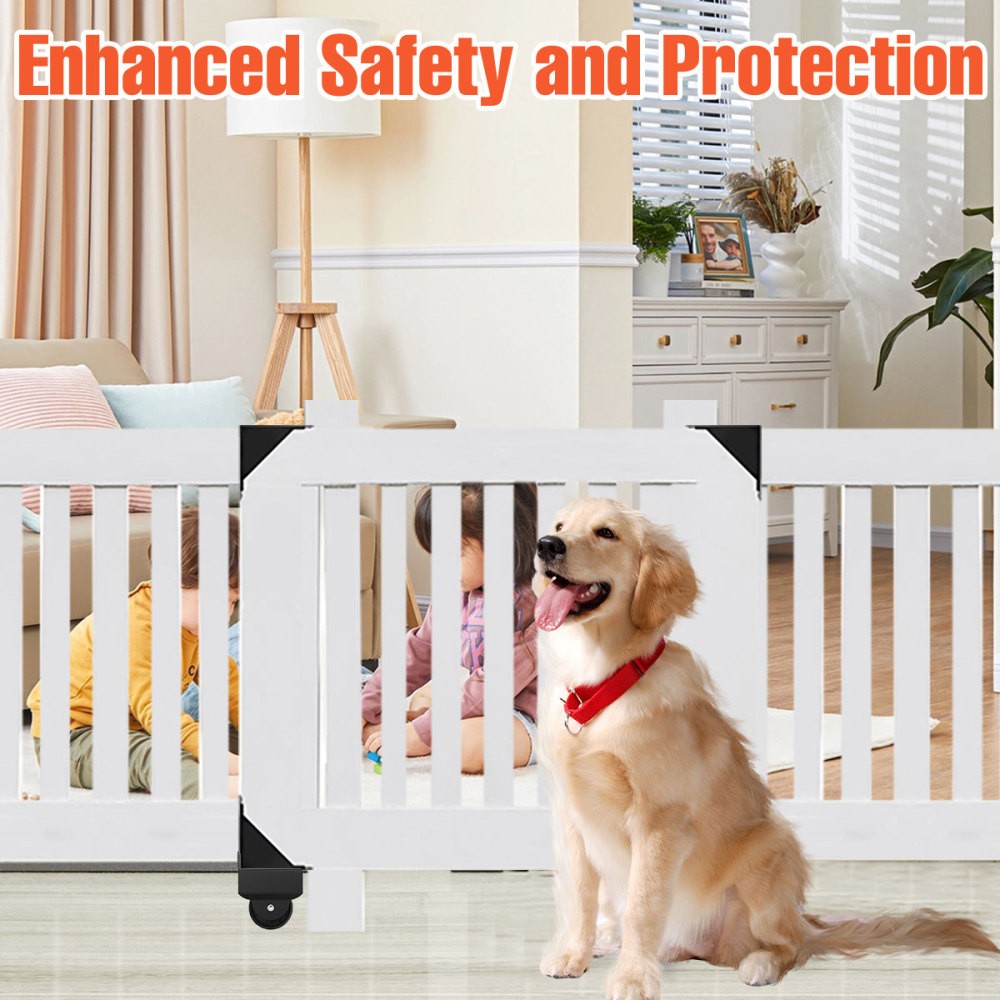 Sliding Gate Hardware Kit Heavy Duty Sliding Gate Kit Adjustable for Wood Fence