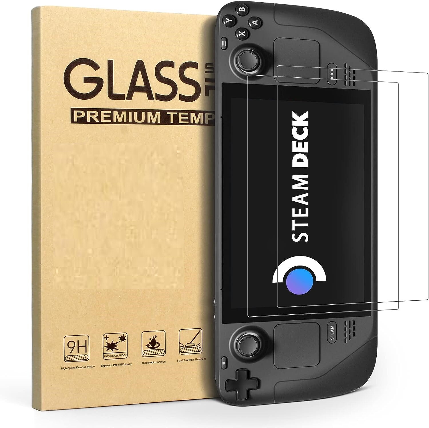 Screen Protector Tempered Glass Protection Film for Steam Deck 7" Accessories
