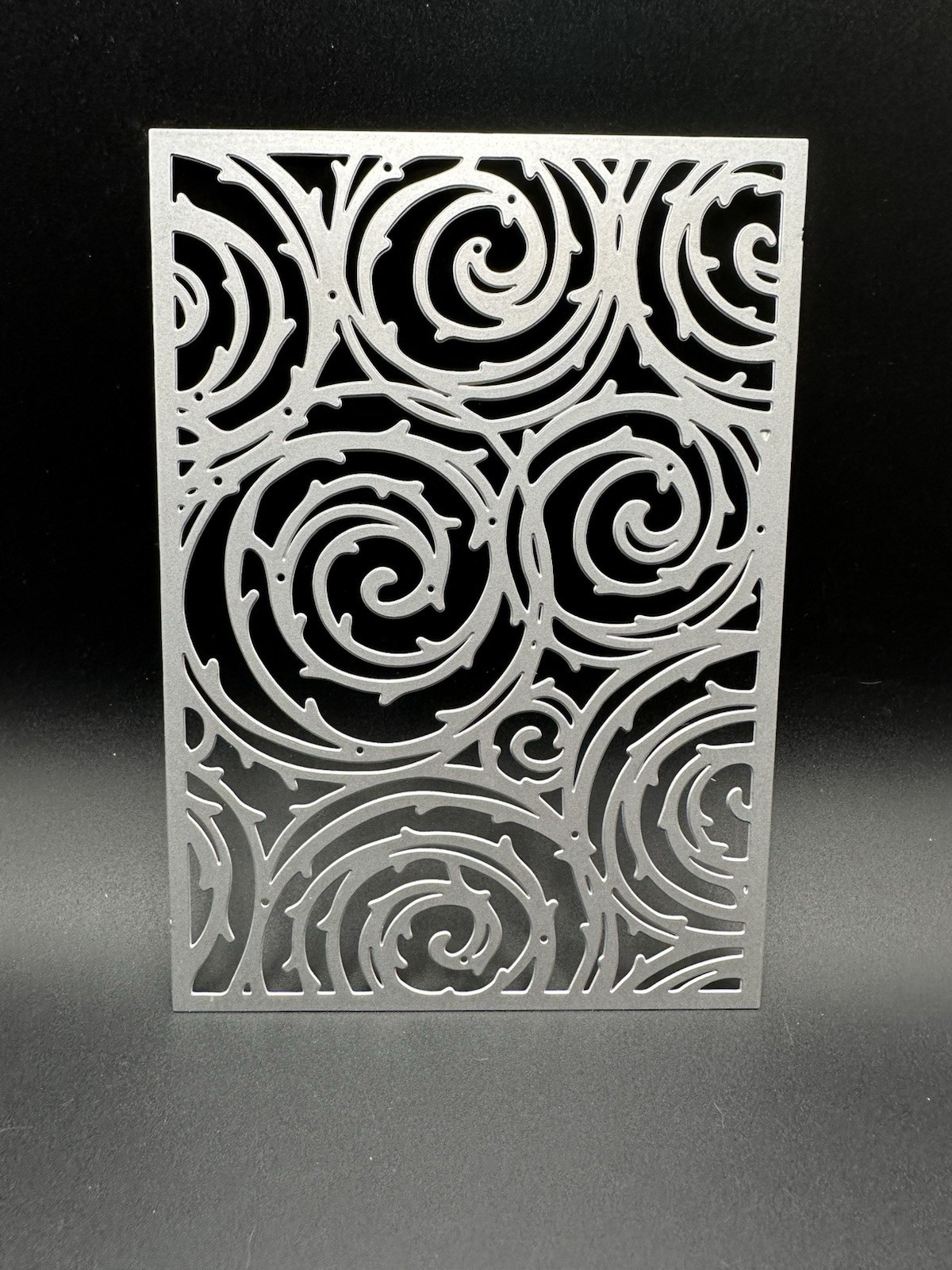 Background Card Floral swirl die