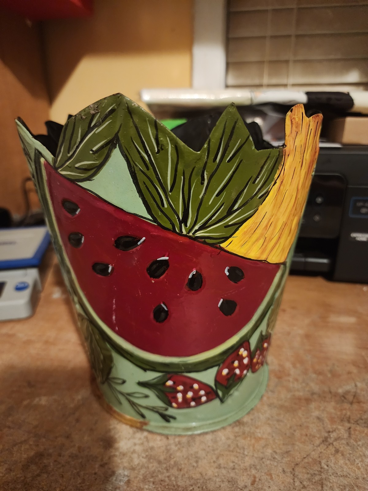 Metal Fruit Design Planter