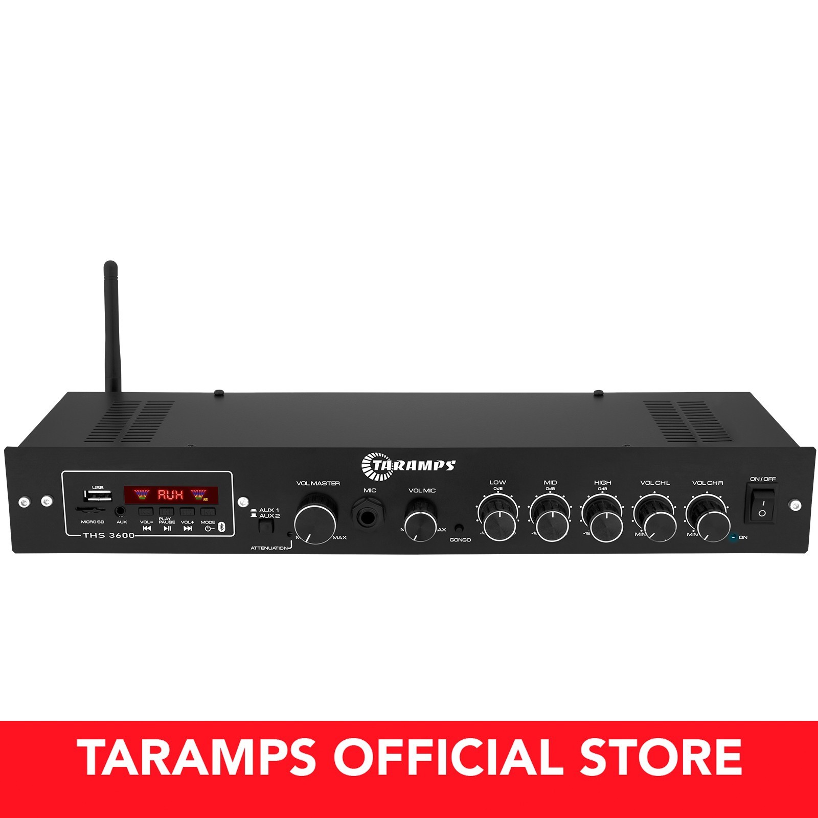Taramps THS 3600 Class D Multichannel Receiver - 2x60 Watts 4 Ohms 120 Watts Rms