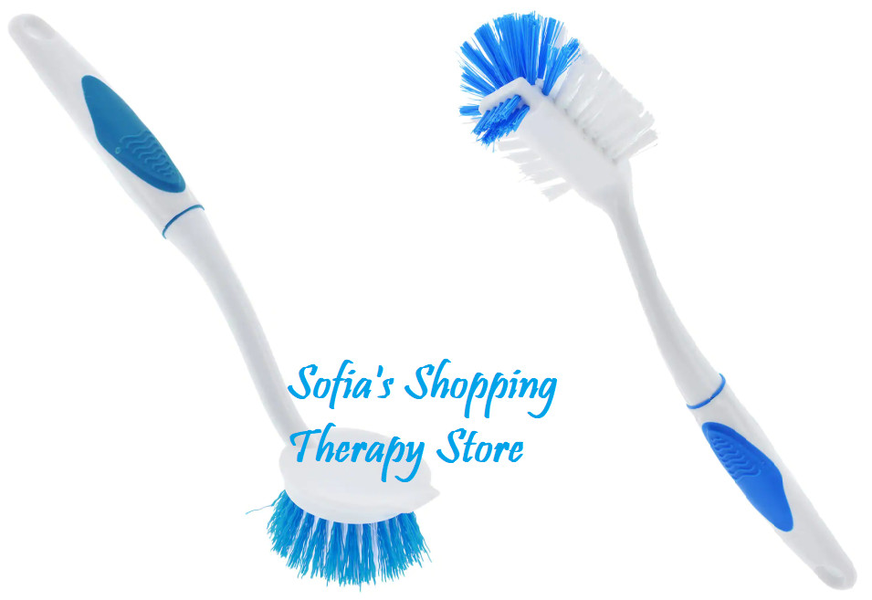 Kitchen Long Neck Dish Brush 2 Pack Cleaning Pan Toilet Scrub Washing Lot