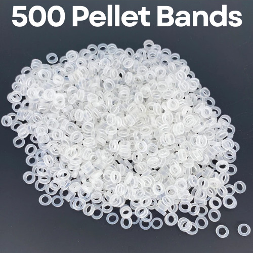 500 Pellet Bands Carp Fishing Band Rubber Clear Silicone - Carp Tench Barbel UK