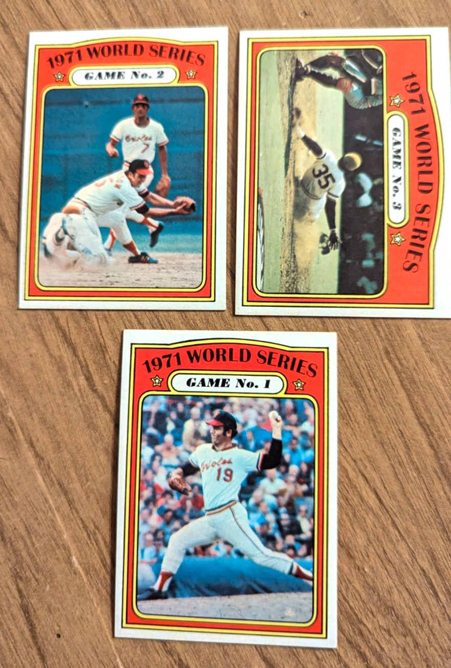 1972 Topps Baseball Cards- World Series Lot/ EX+ or better