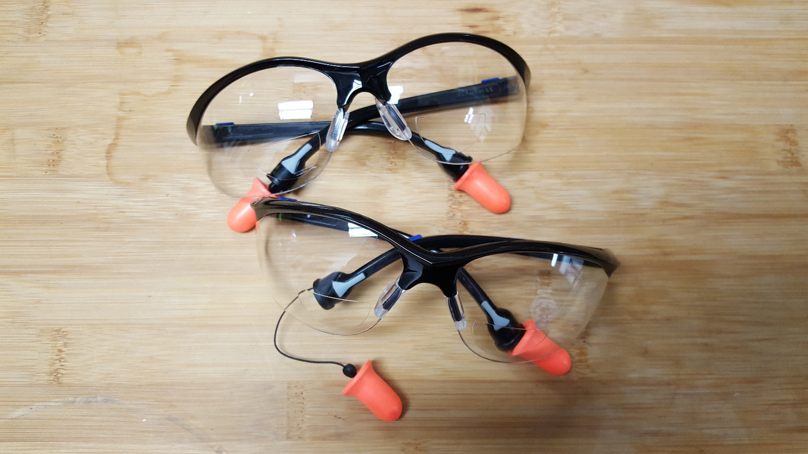 READYMAX  BIFOCAL 2.0 Safety Glasses w/ PermaPlug Ear Protection. NRR30 (2 Pair)