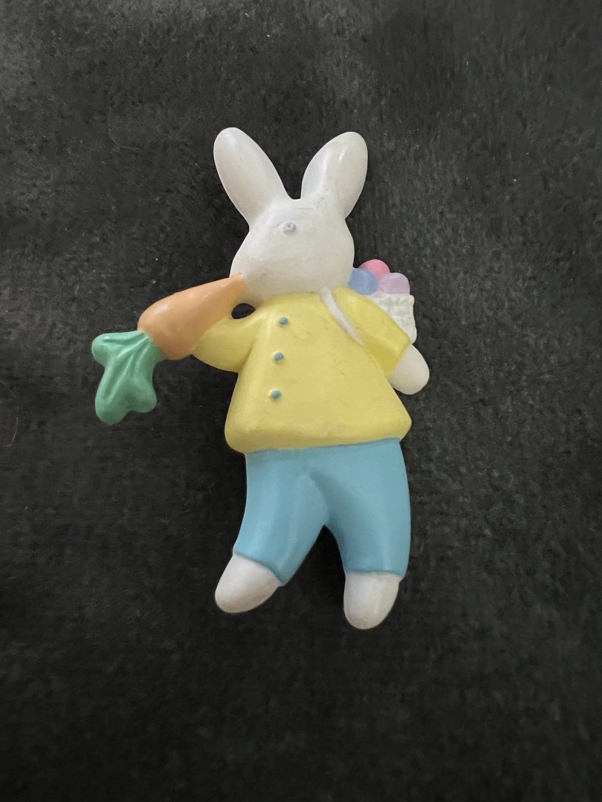 Hallmark Easter Bunny and Carrot Lapel Pin Spring Holiday Pastel