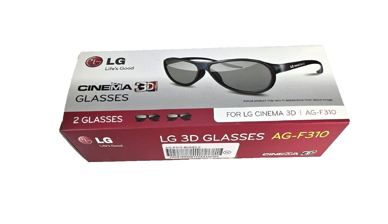 LG Cinema Glasses 3D #AG-F310 - 2 Pair of Glasses in 1 Box